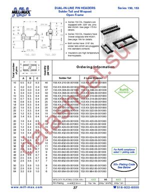 153-10-648-00-001000 (8PC TUBE) datasheet  